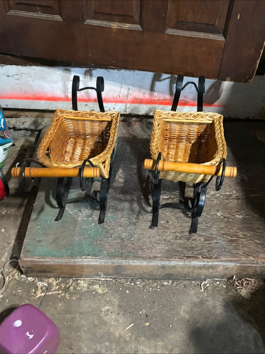 Wicker Sleigh Decoration Set thumbnail
