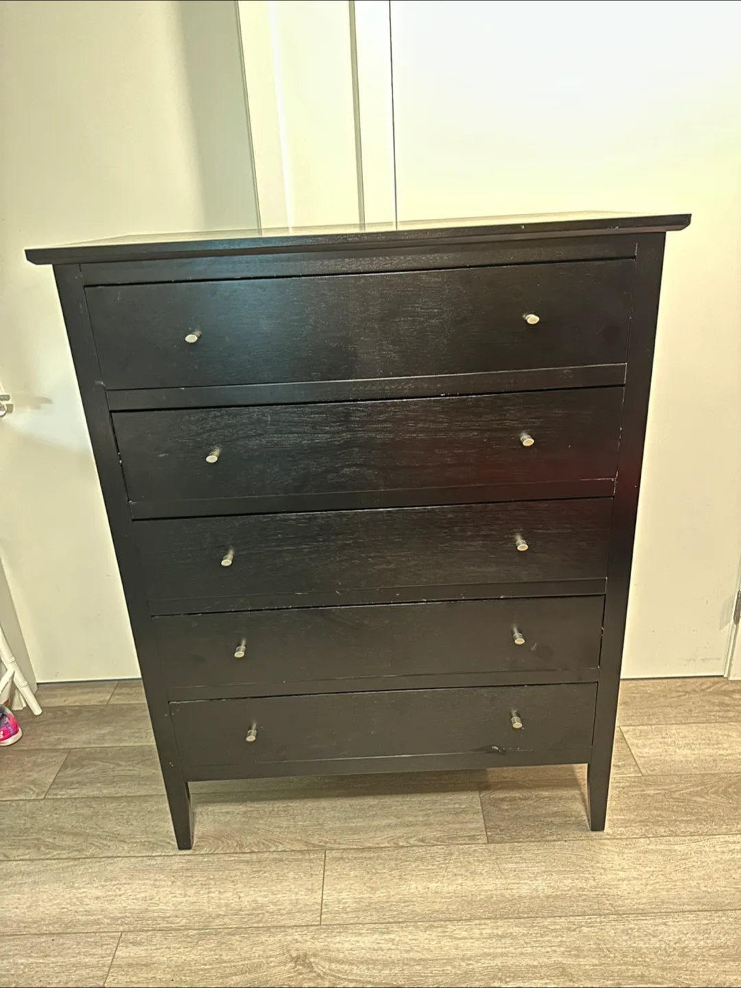 Black 5 drawers dresser * Free delivery thumbnail