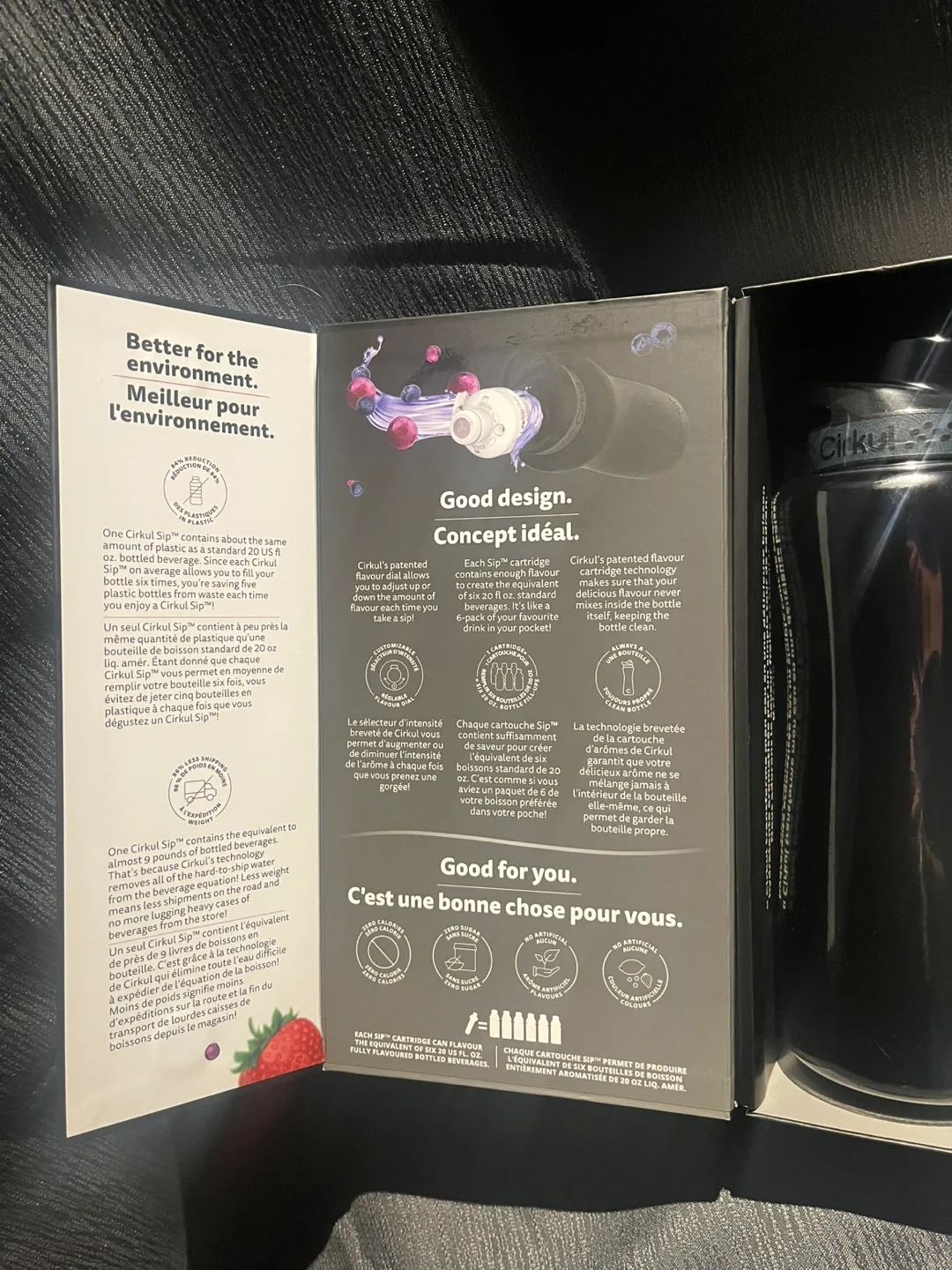 New Cirkul Water Bottle with 2 Sip Cartridges image indicator(3)