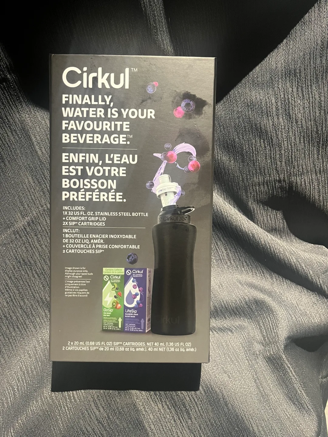 New Cirkul Water Bottle with 2 Sip Cartridges thumbnail