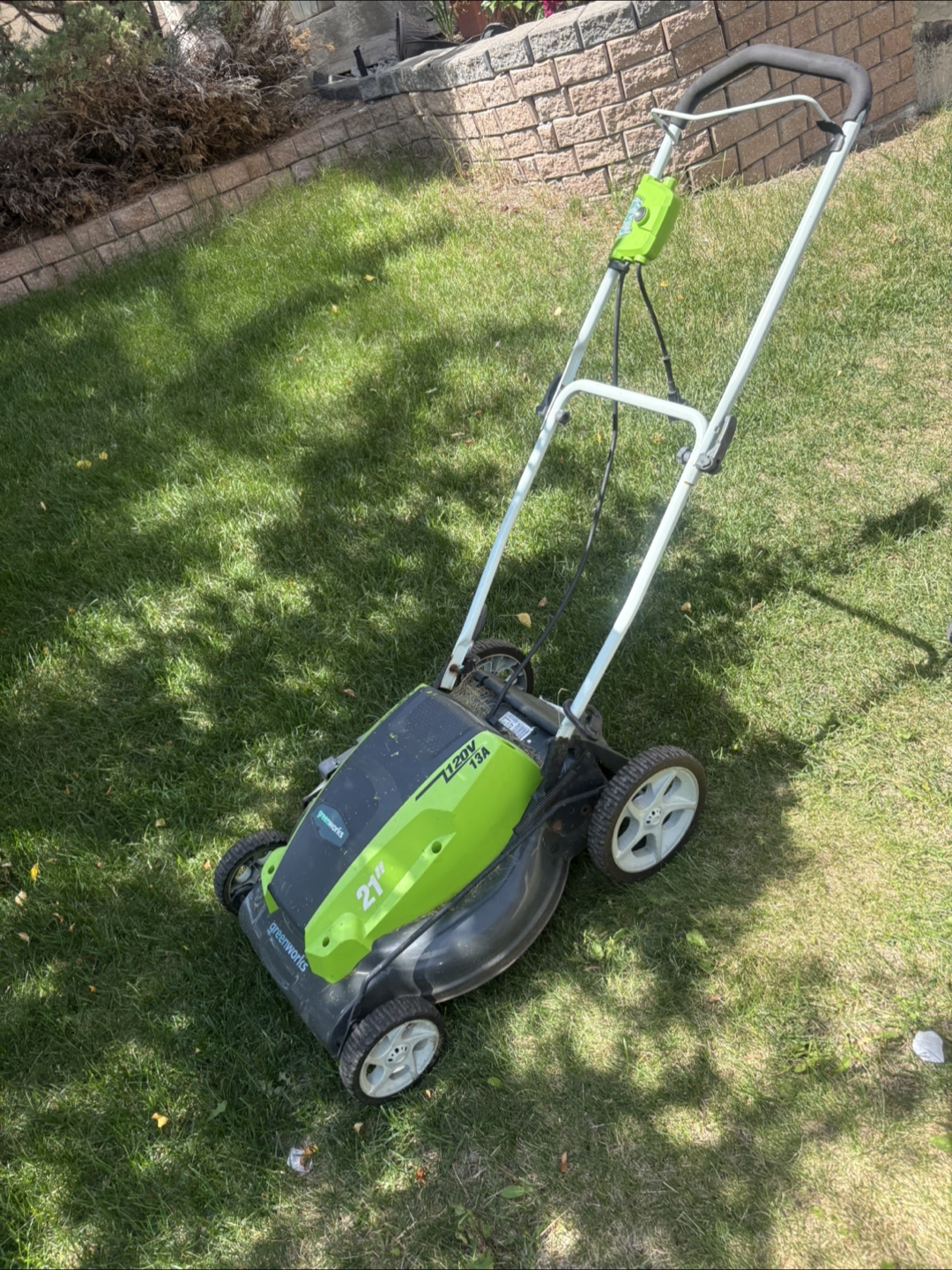 Greenworks 21" Electric Lawn Mower - photo 2