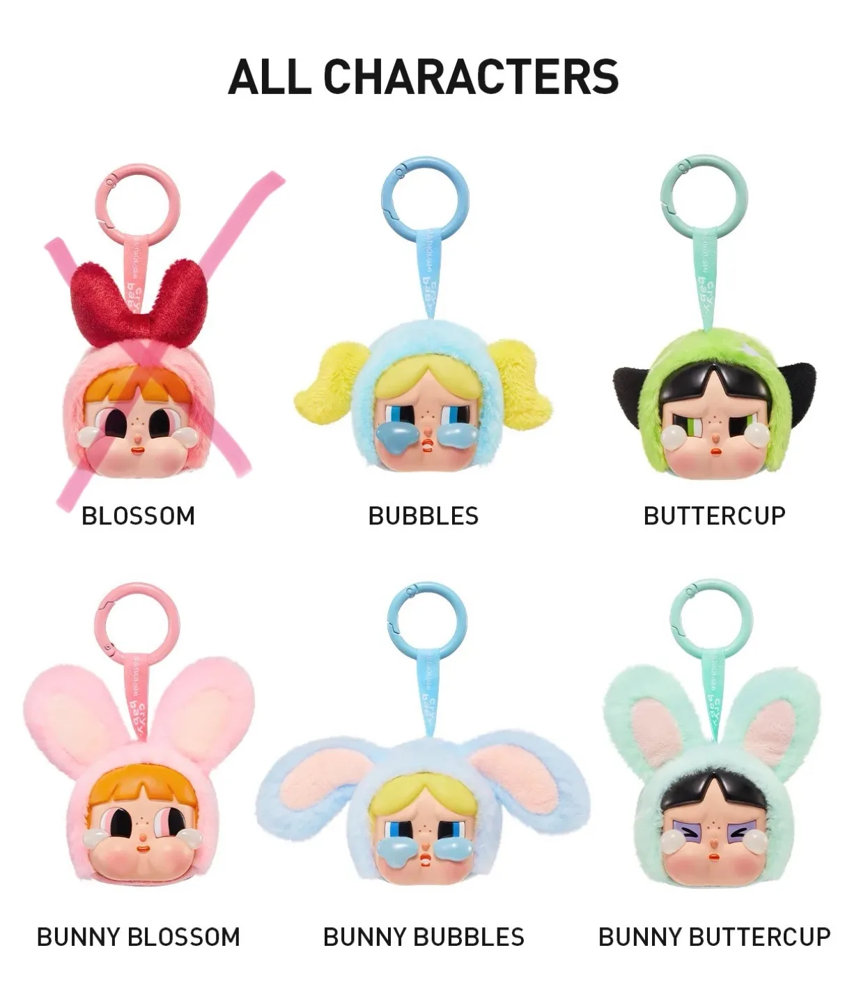 CRYBABY × Powerpuff Girls Series-Vinyl Face Plush Blind Box thumbnail