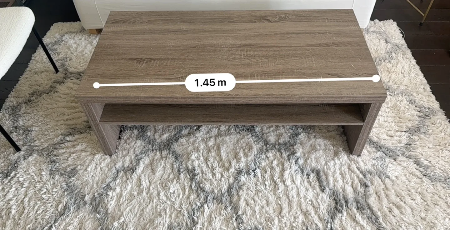 Brown Coffee Table with Shelf image indicator(3)
