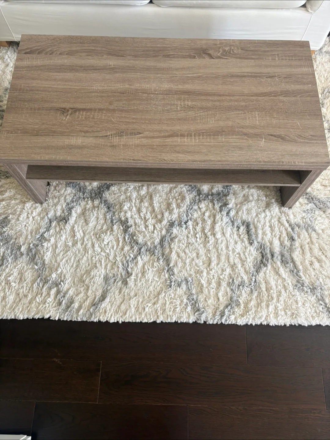 Brown Coffee Table with Shelf image indicator(2)