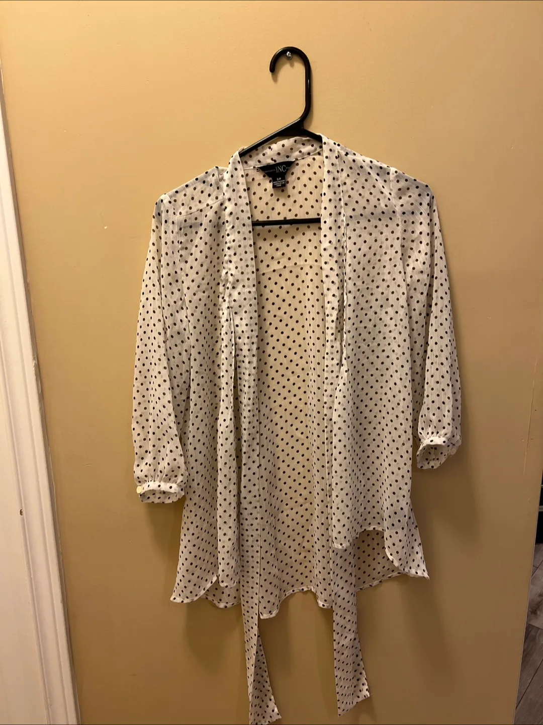 INC Polka Dot Cardigan - Size S/P thumbnail
