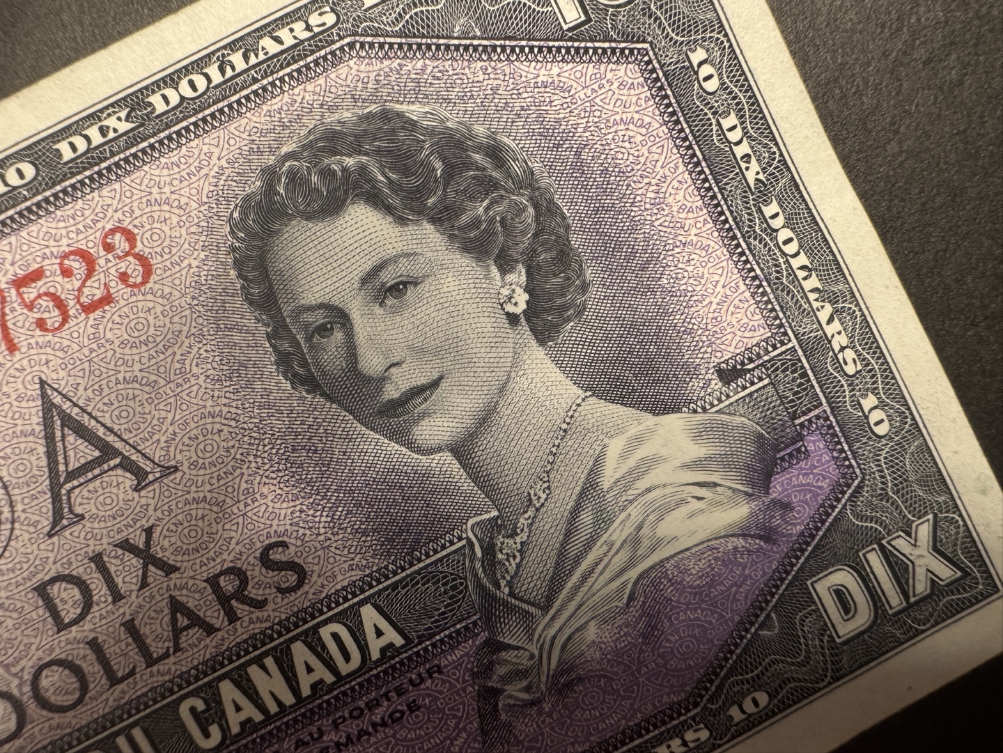 1954 Canadian $10 bill
