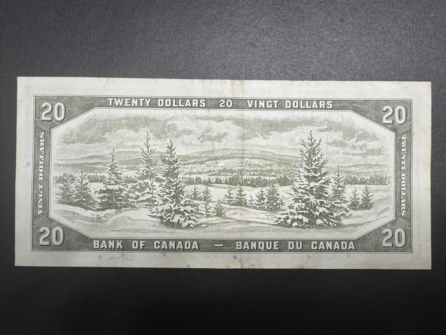 1954 Canadian $20 bill - photo 3