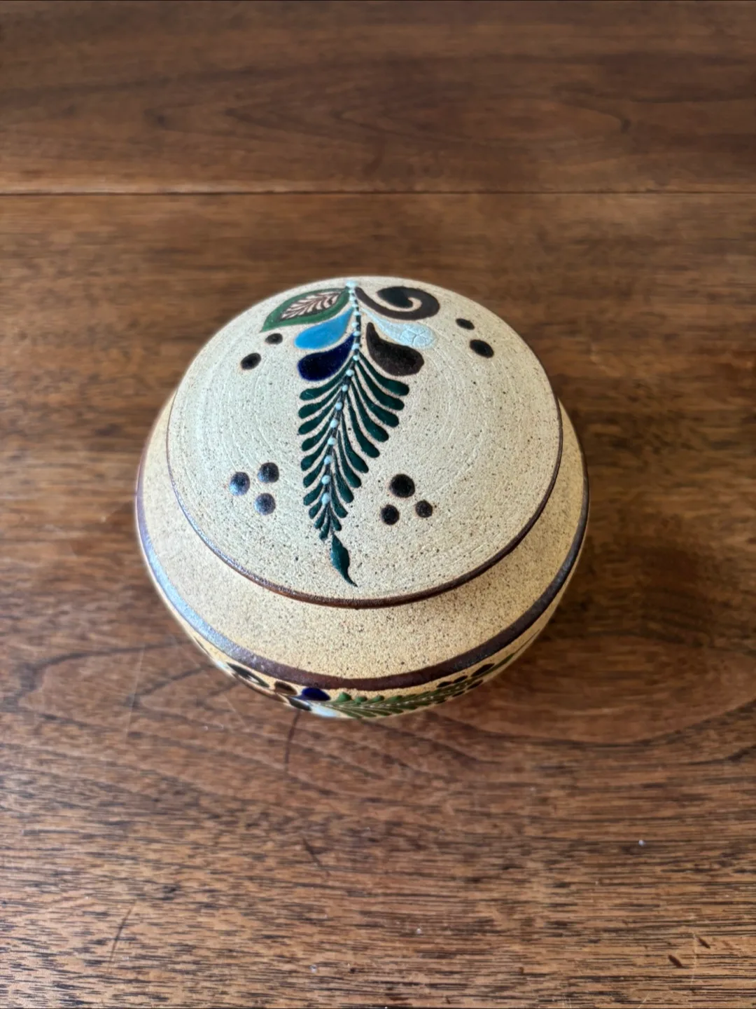 Mexican Pottery Trinket Container thumbnail
