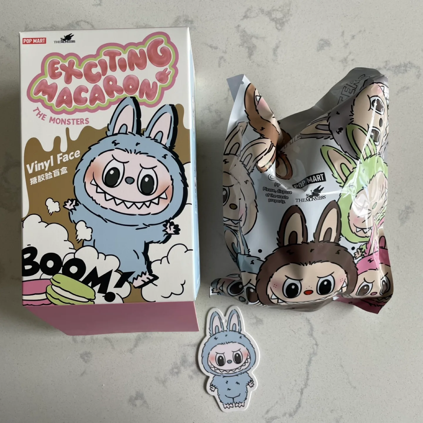 BNIB Labubu, Sea Salt Coconut (Macaron) - from Popmart HK thumbnail