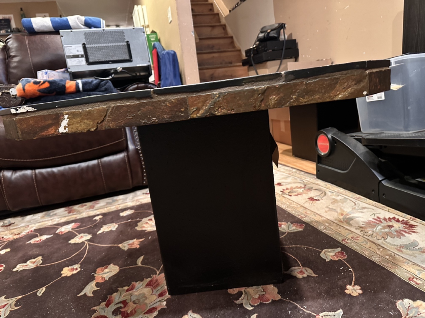 2 Slate Top side Tables
