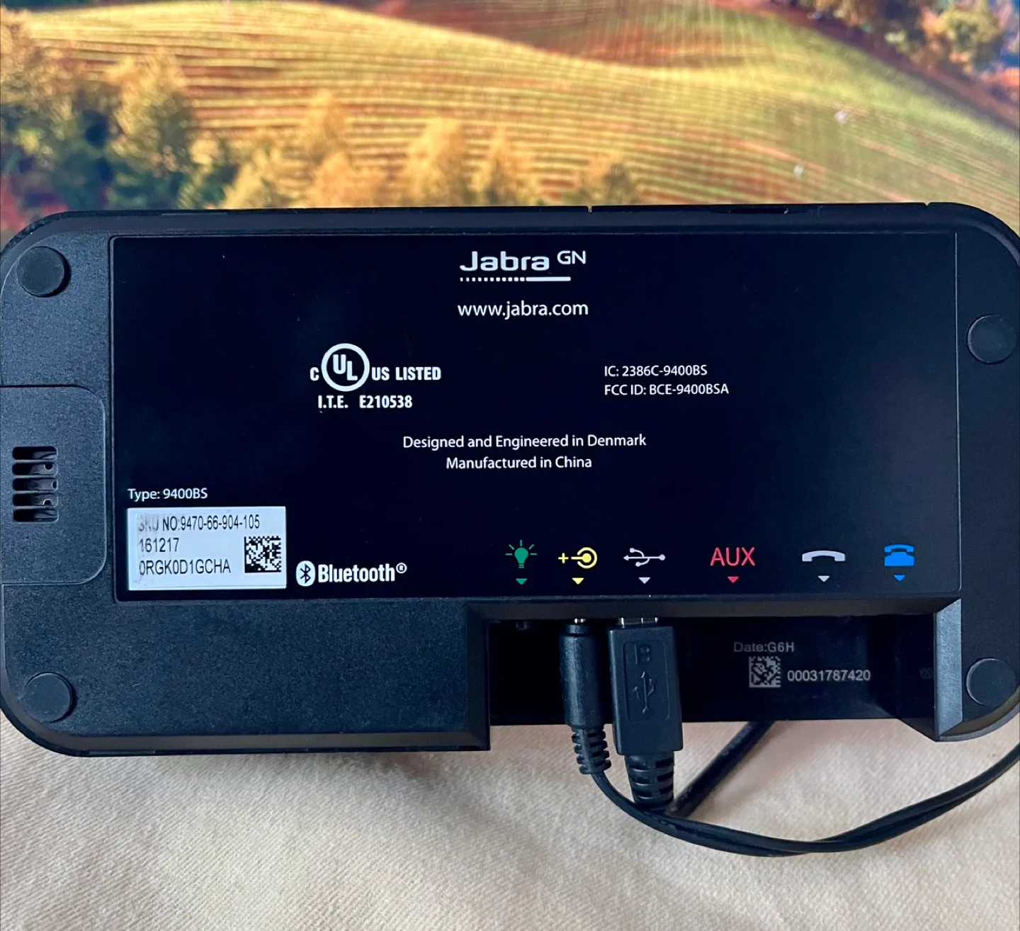 Jabra Pro 9465 wireless headset and base Touch screen control image indicator(7)