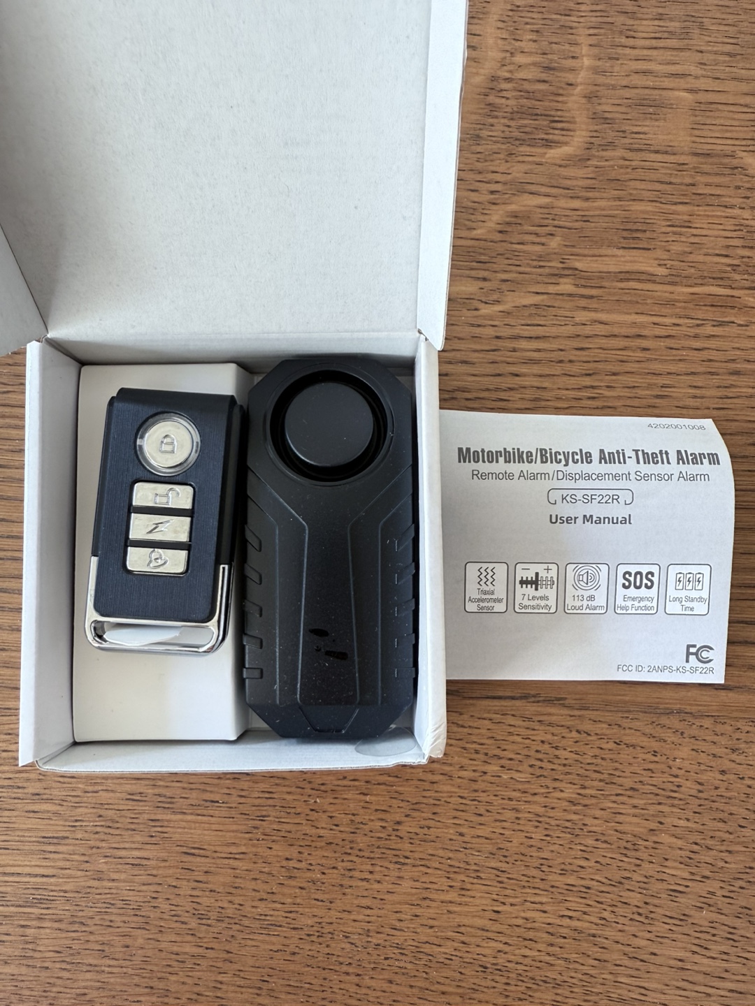 BNIB Motorbike/Bicycle Anti-Theft Alarm