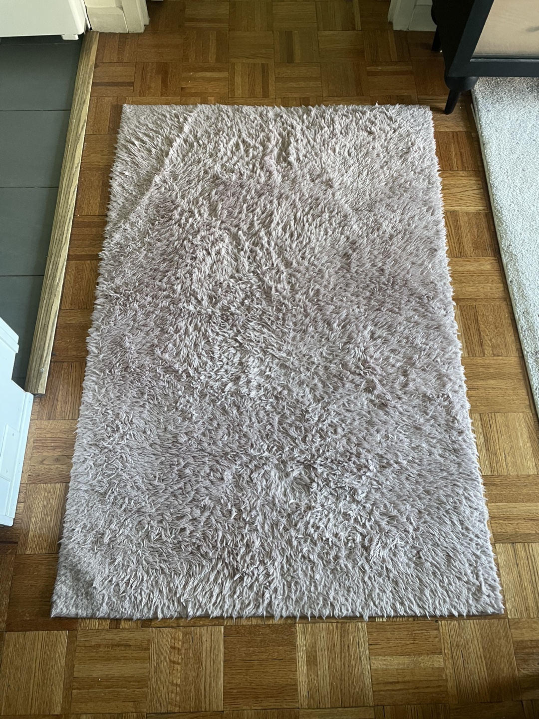 Fluffy Area Rug - Light Purple