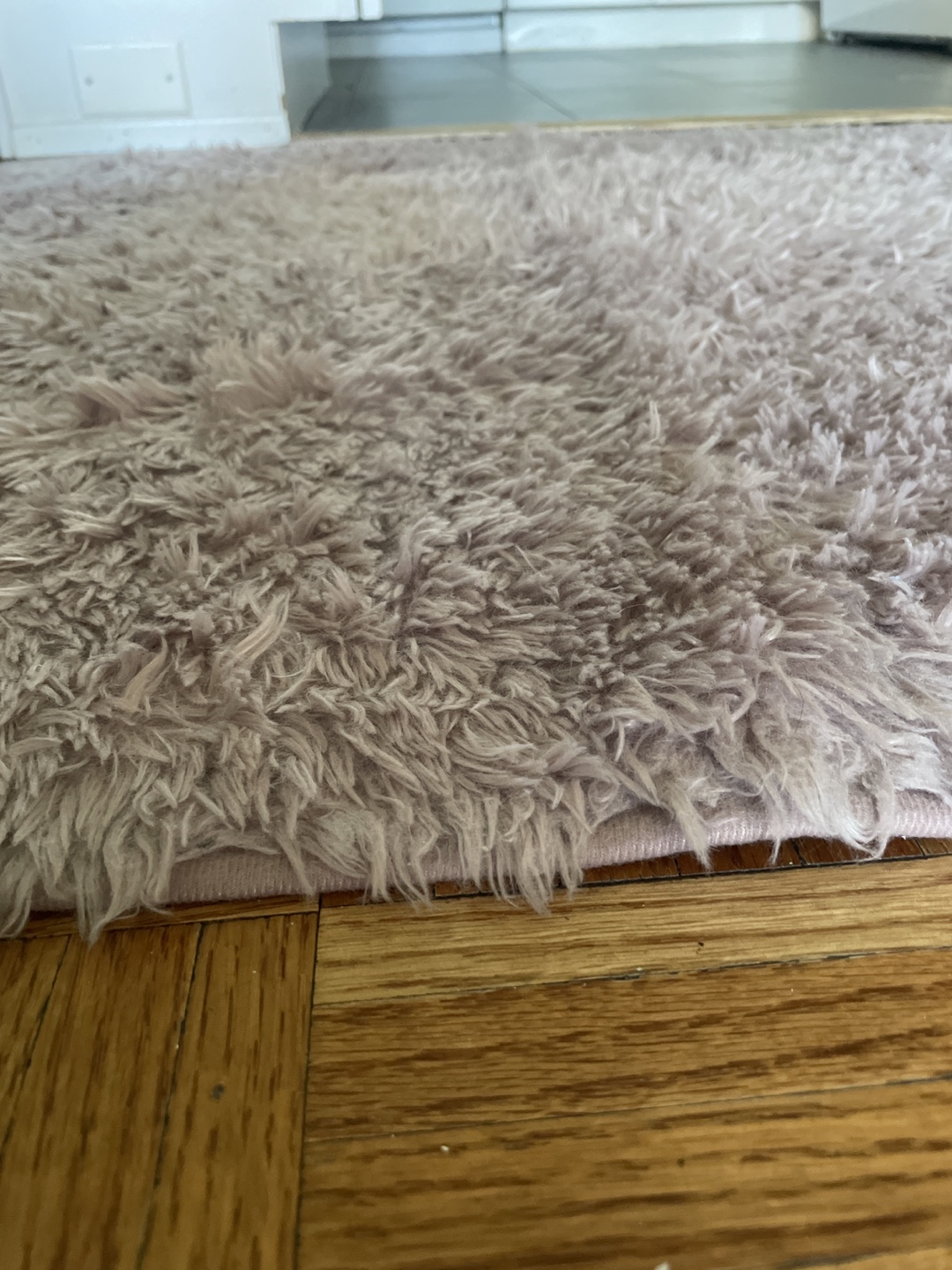 Fluffy Area Rug - Light Purple - photo 2