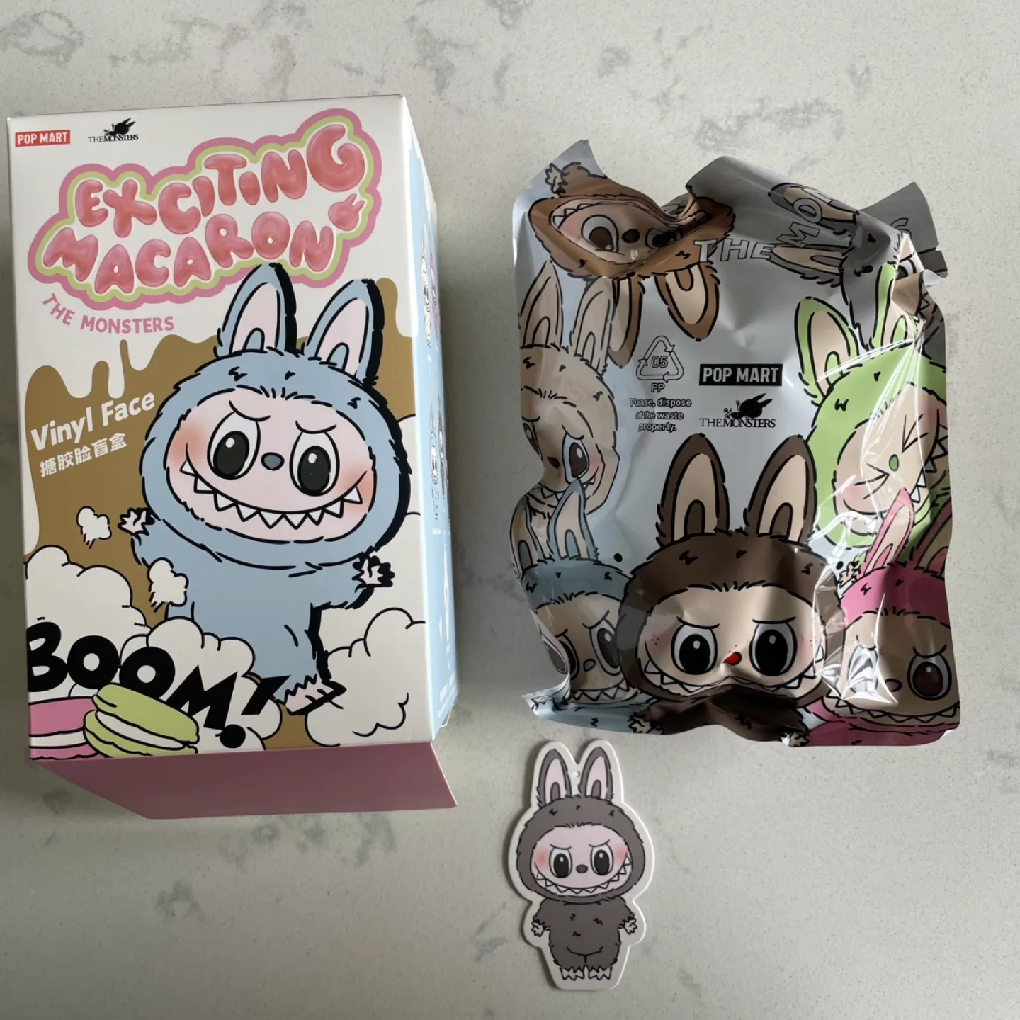 BNIB Labubu, Sesame Bean (Macaron set) - from Popmart HK thumbnail