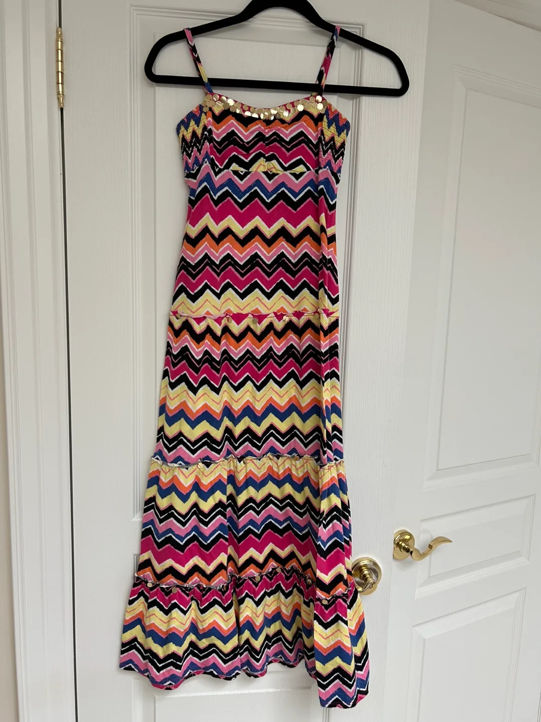 Cotton Maxi Dress Multicolour Girls thumbnail