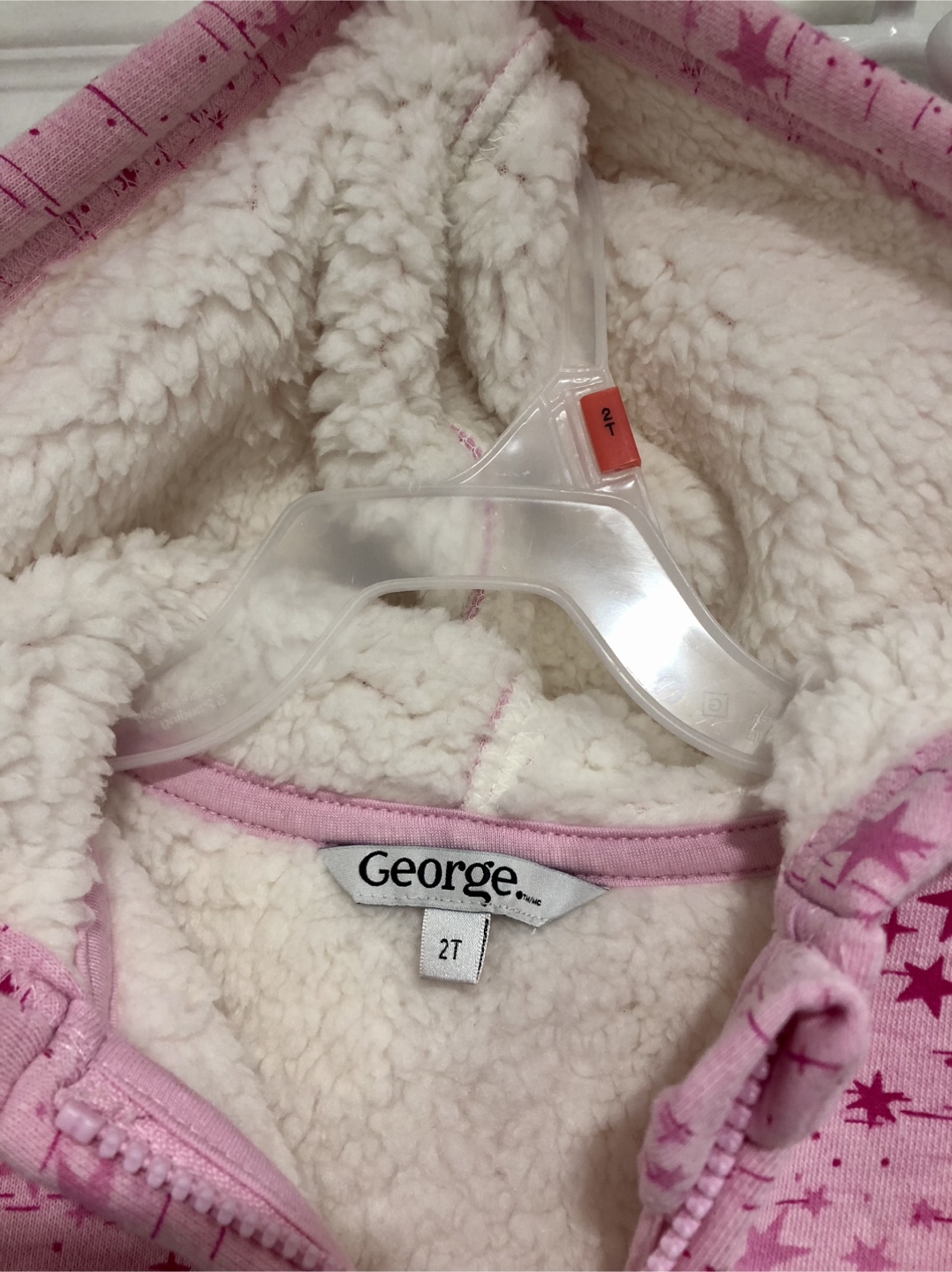 George 2T Pink Star Hoodie - photo 3