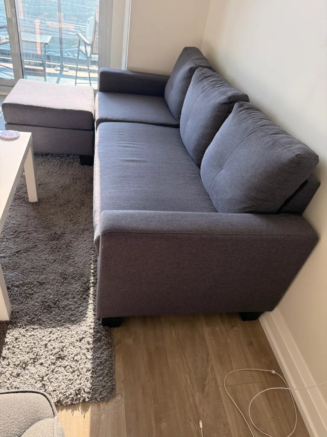 Sectional Grey couch thumbnail