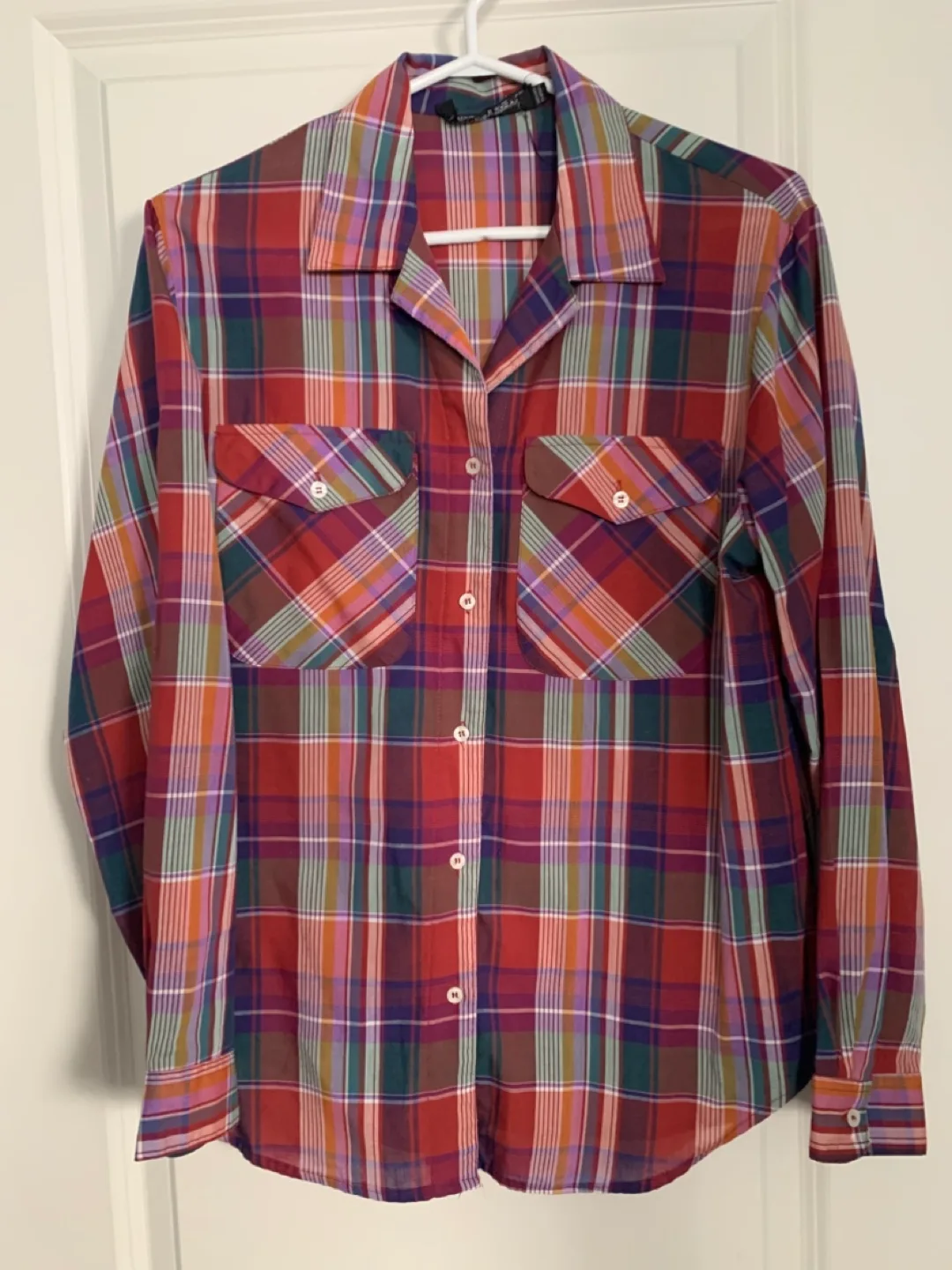 Vintage Esprit's Chemise Plaid Button Up Shirt thumbnail