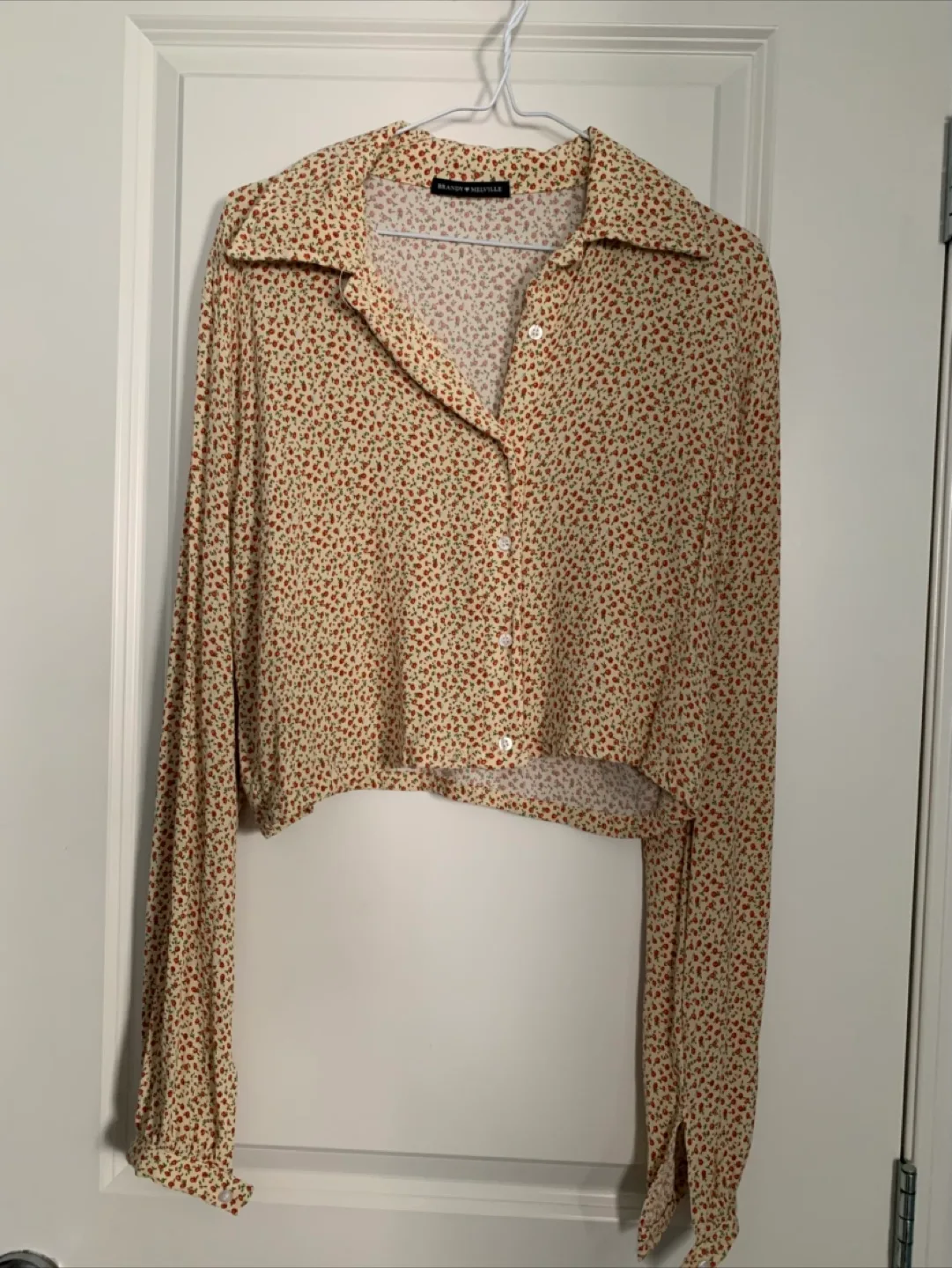 Brandy Melville Floral Viscose Blouse thumbnail
