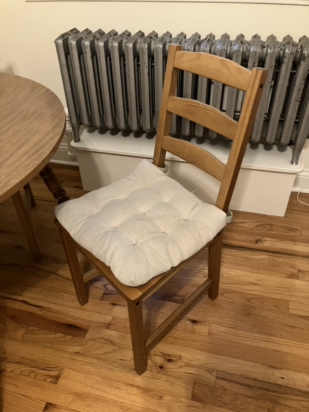 Round Wooden Dining Table with Two Chairs - photo 2
