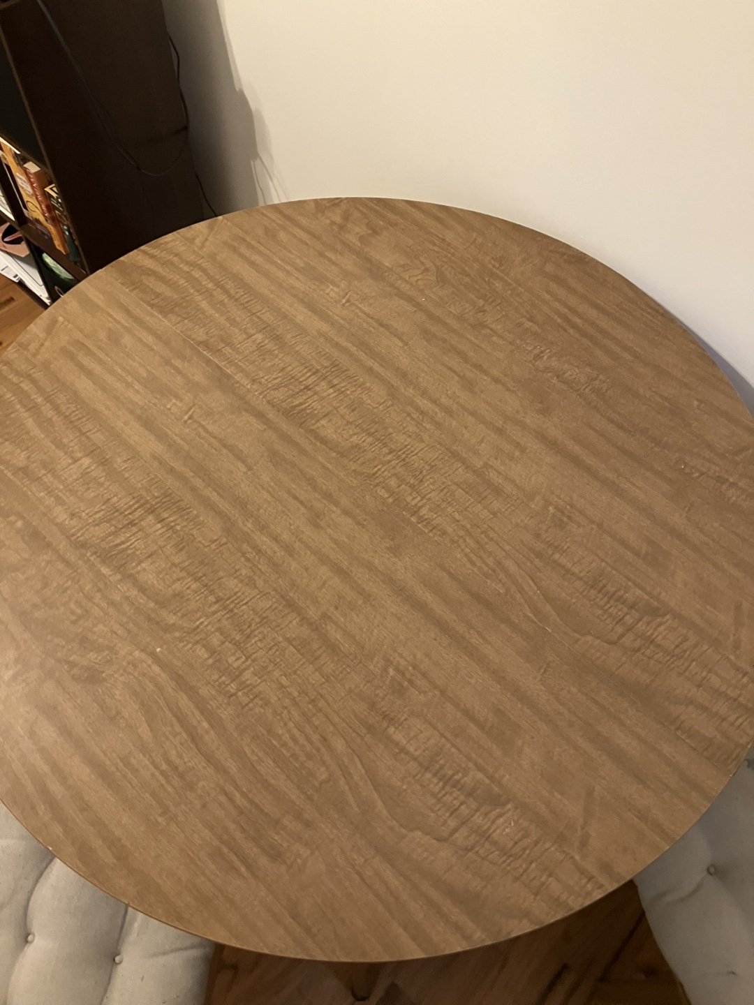 Round Wooden Dining Table with Two Chairs - photo 4