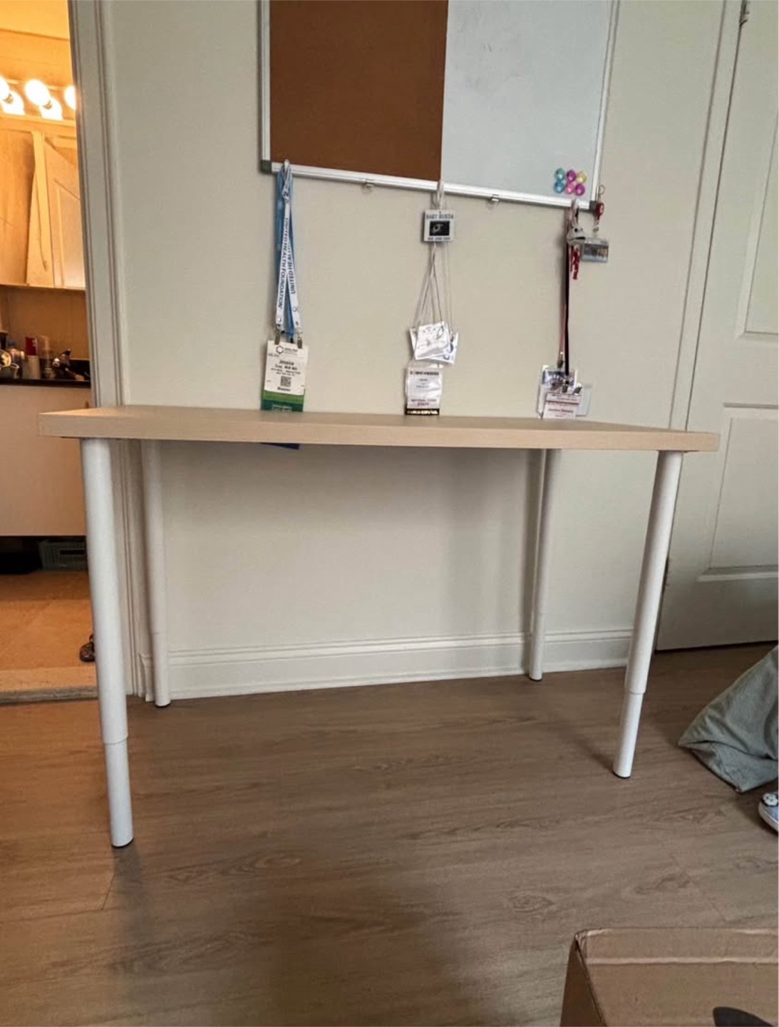 IKEA Table - Bamboo/White - 55 1/8" - photo 2