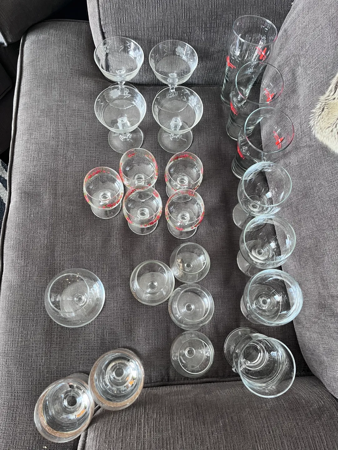Mixed Set of Decorative Stemware image indicator(5)