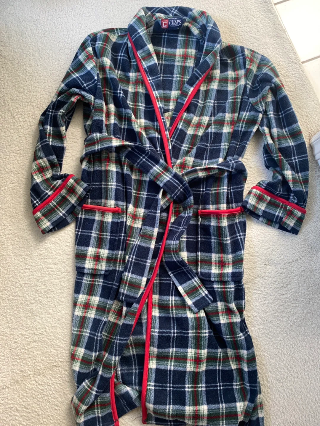 Chaps 🇨🇦 Plaid Fleece Robe thumbnail