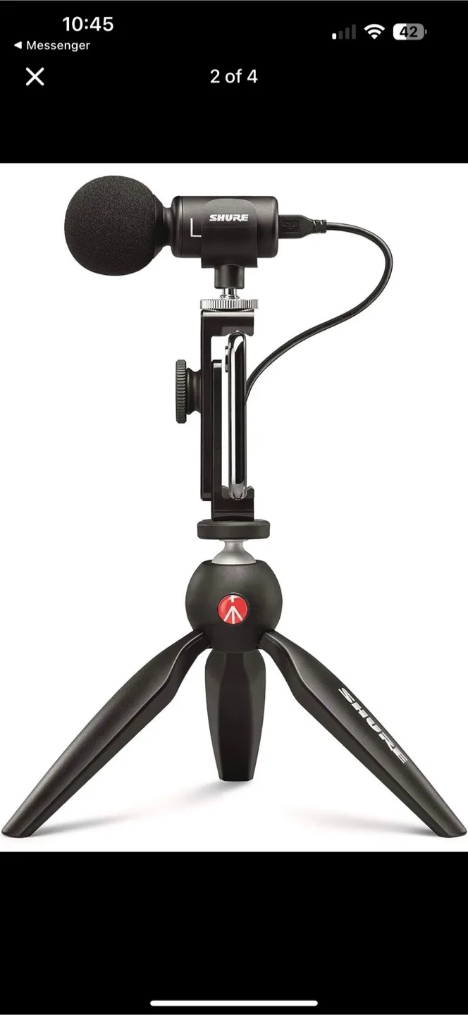 Shure MV88+ Video Kit with Manfrotto PIXI Tripod image indicator(5)