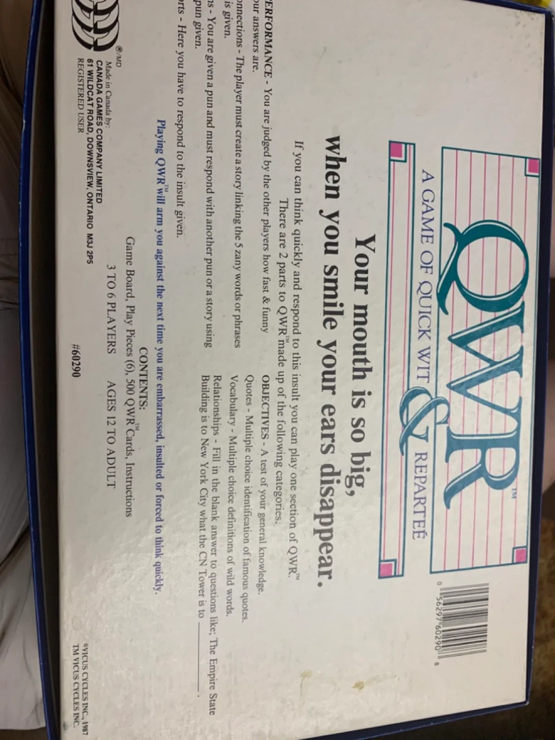 QWR - A Game of Quick Wit & Repartee image indicator(2)