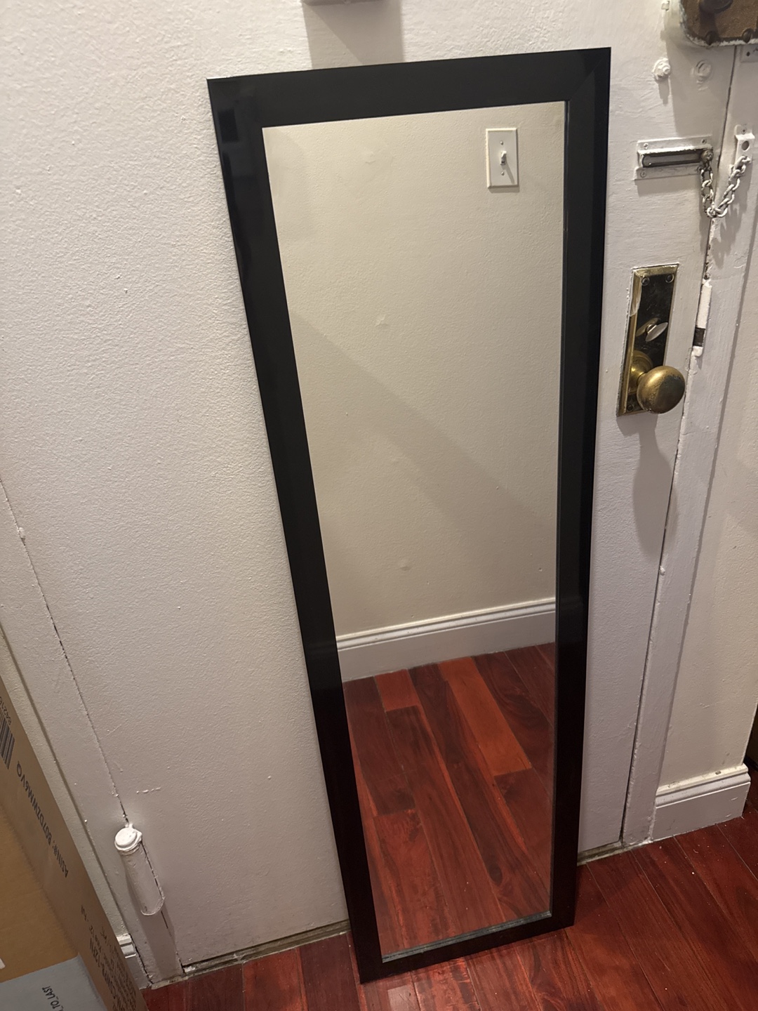 Black Framed Full Length Mirror - photo 2