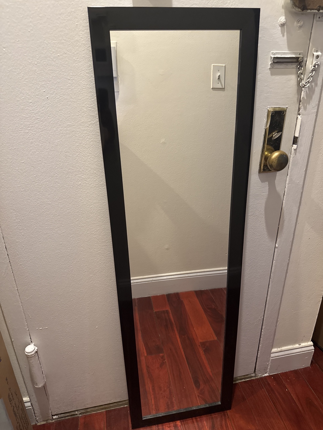 Black Framed Full Length Mirror - photo 3