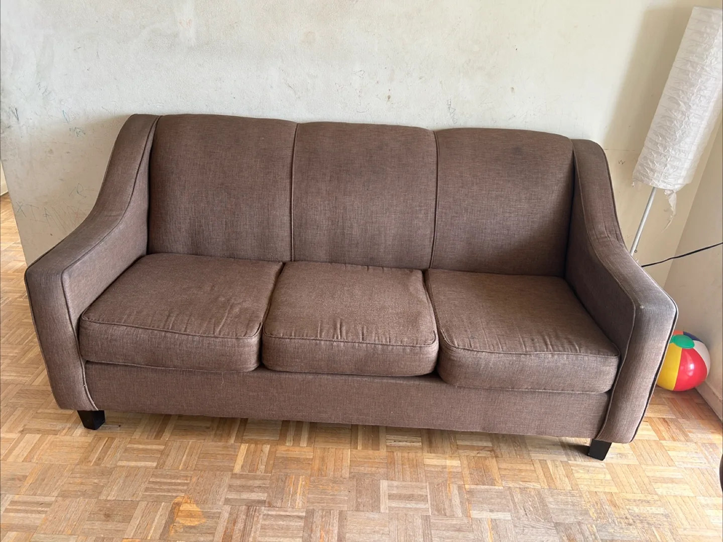 Brown Loveseat Sofa thumbnail
