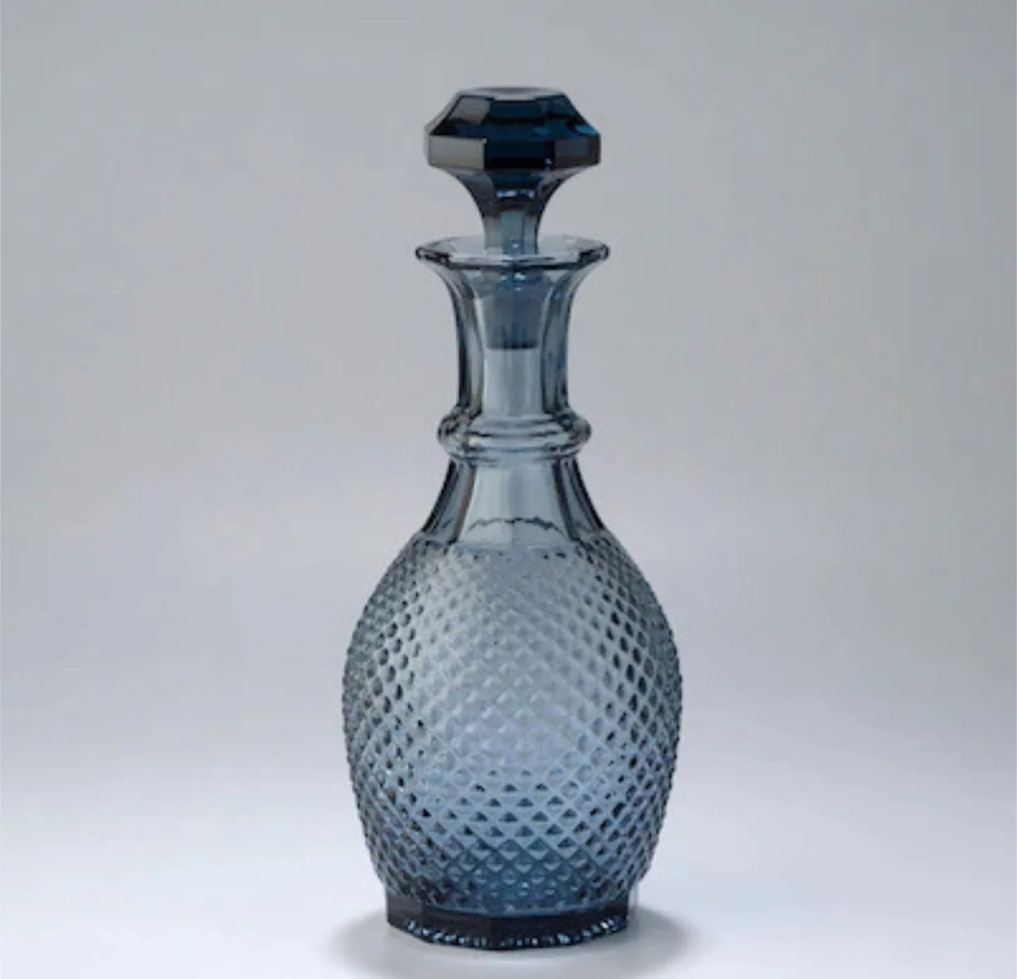 Blue Glass Decanter with Stopper thumbnail