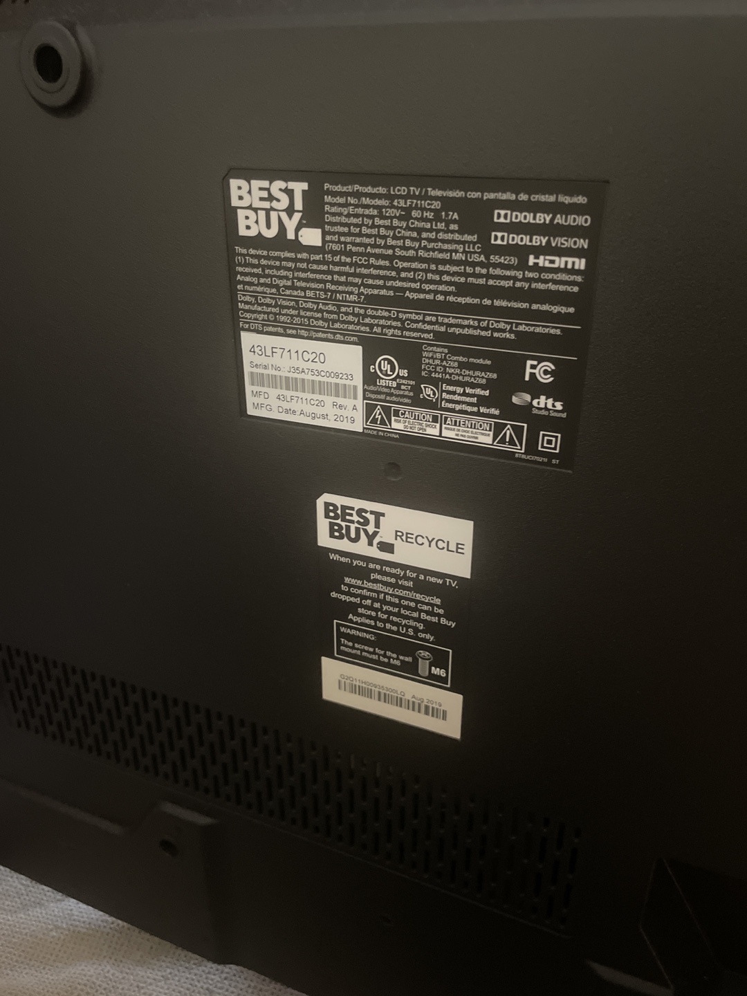 Best Buy 43LF711C20 43" LED TV - photo 2