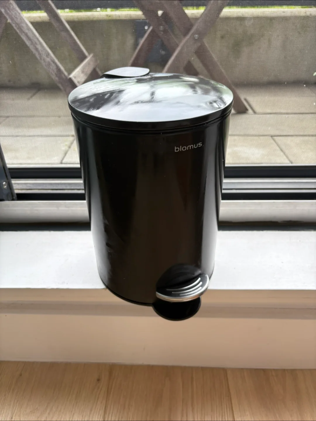 Blomus Black Step Trash Can thumbnail