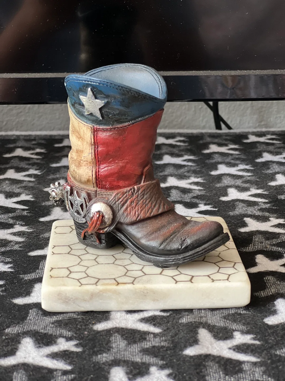 Texas Cowboy Boot Figurine thumbnail