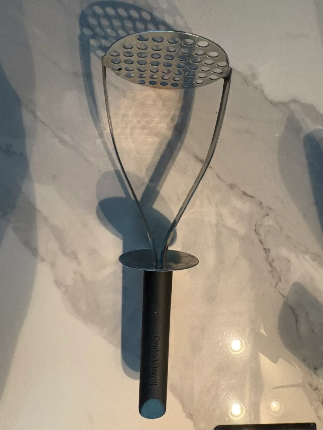 Crate & Barrel Stainless Steel Potato Masher thumbnail