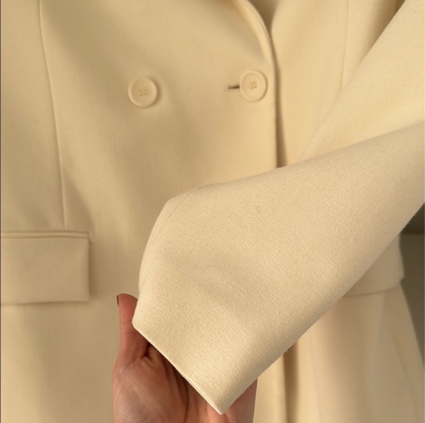 Zara Cream Double Breasted Blazer - photo 2