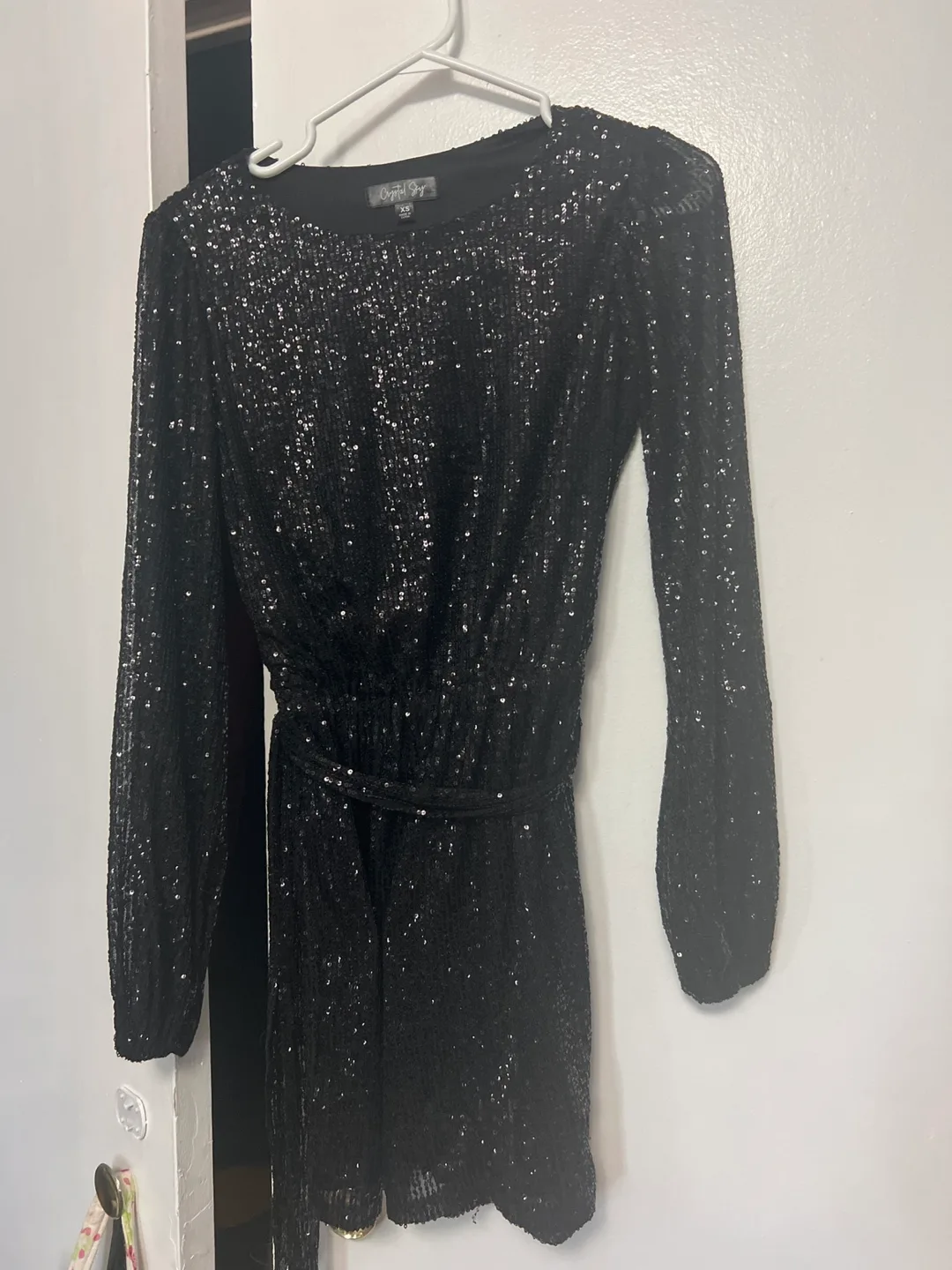 Crystal Sky Black Sequin Dress - Size XS thumbnail