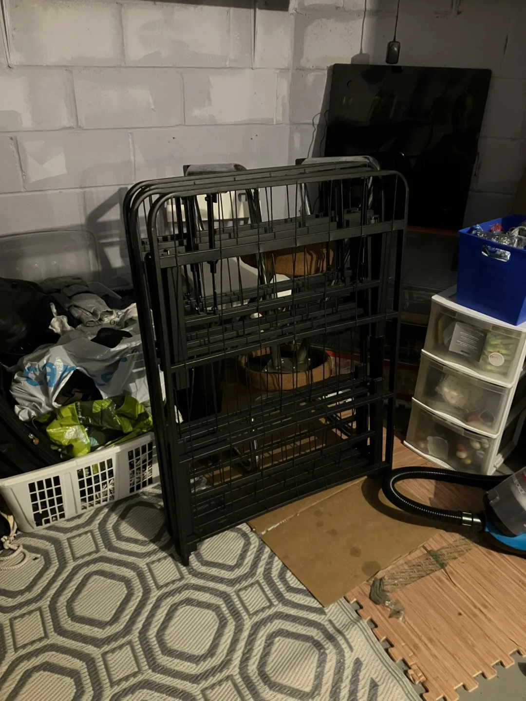Folding Bed Frame - Black thumbnail