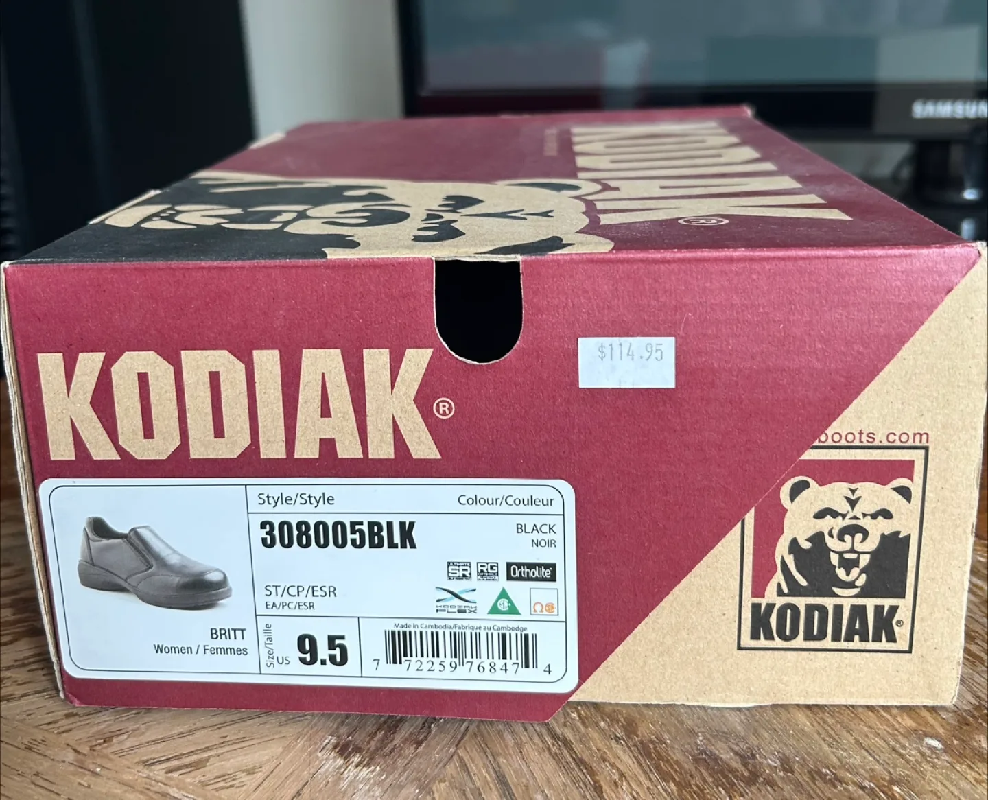 New Kodiak Britt Women's steel toed shoes 🇨🇦 thumbnail