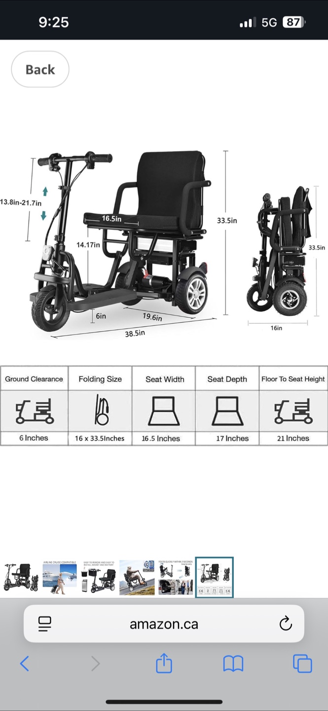 Foldable Mobility Scooter
