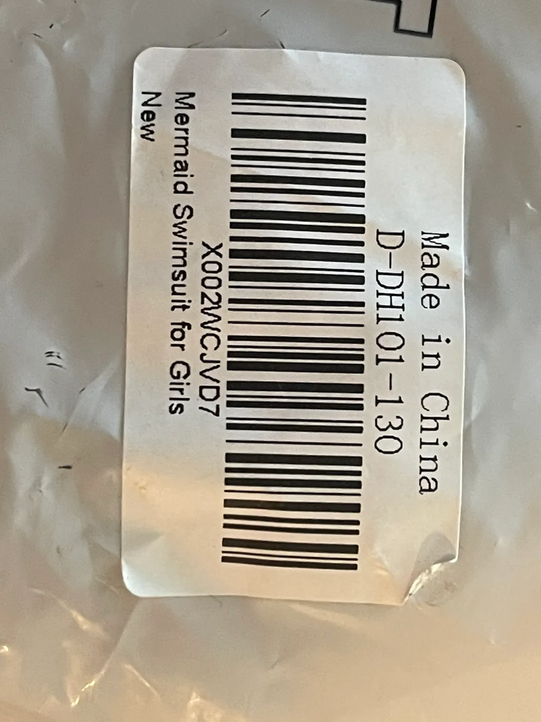 New Mermaid Swimsuit for Girls Size S image indicator(6)