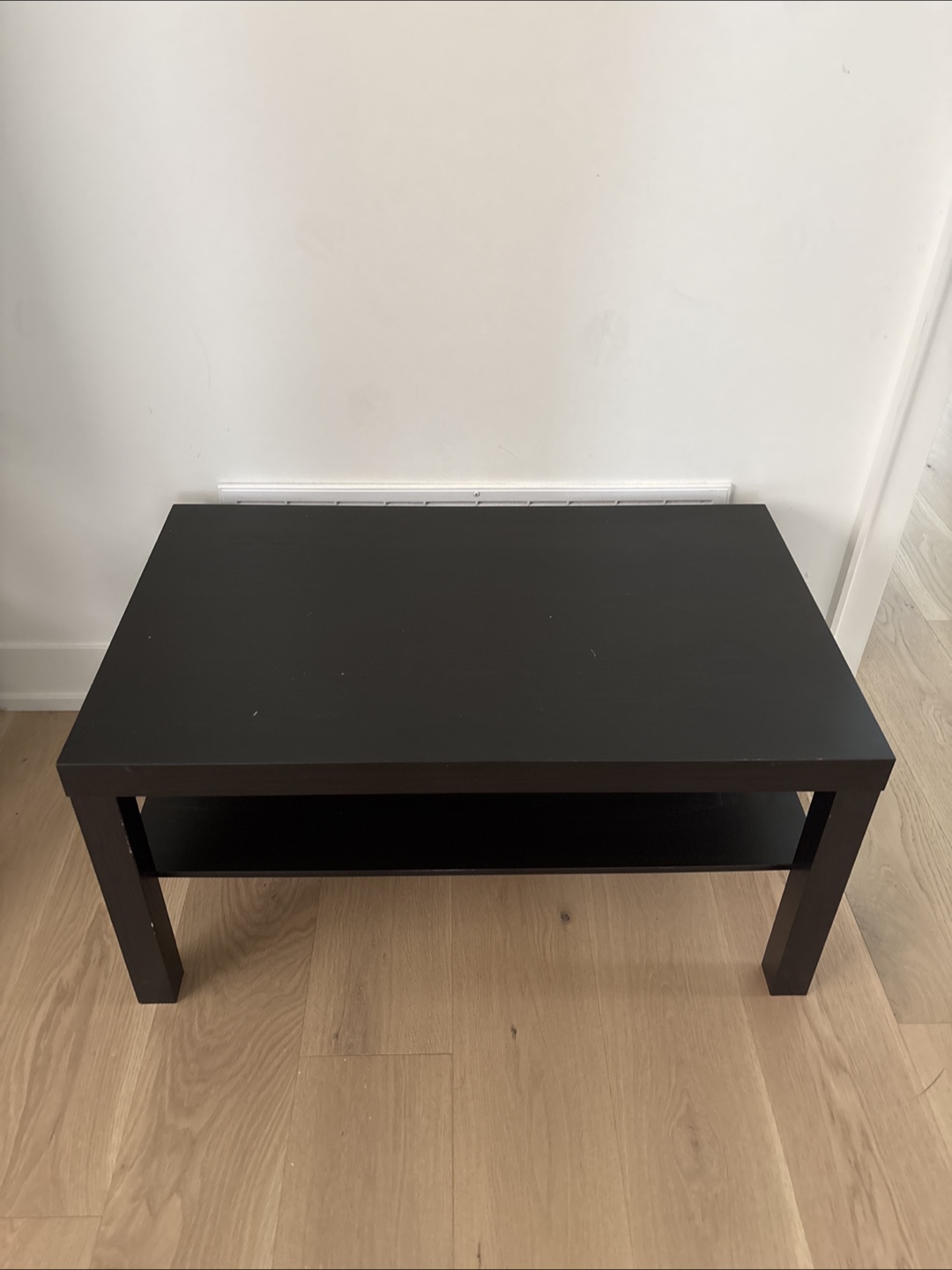 Black Coffee Table with Shelf