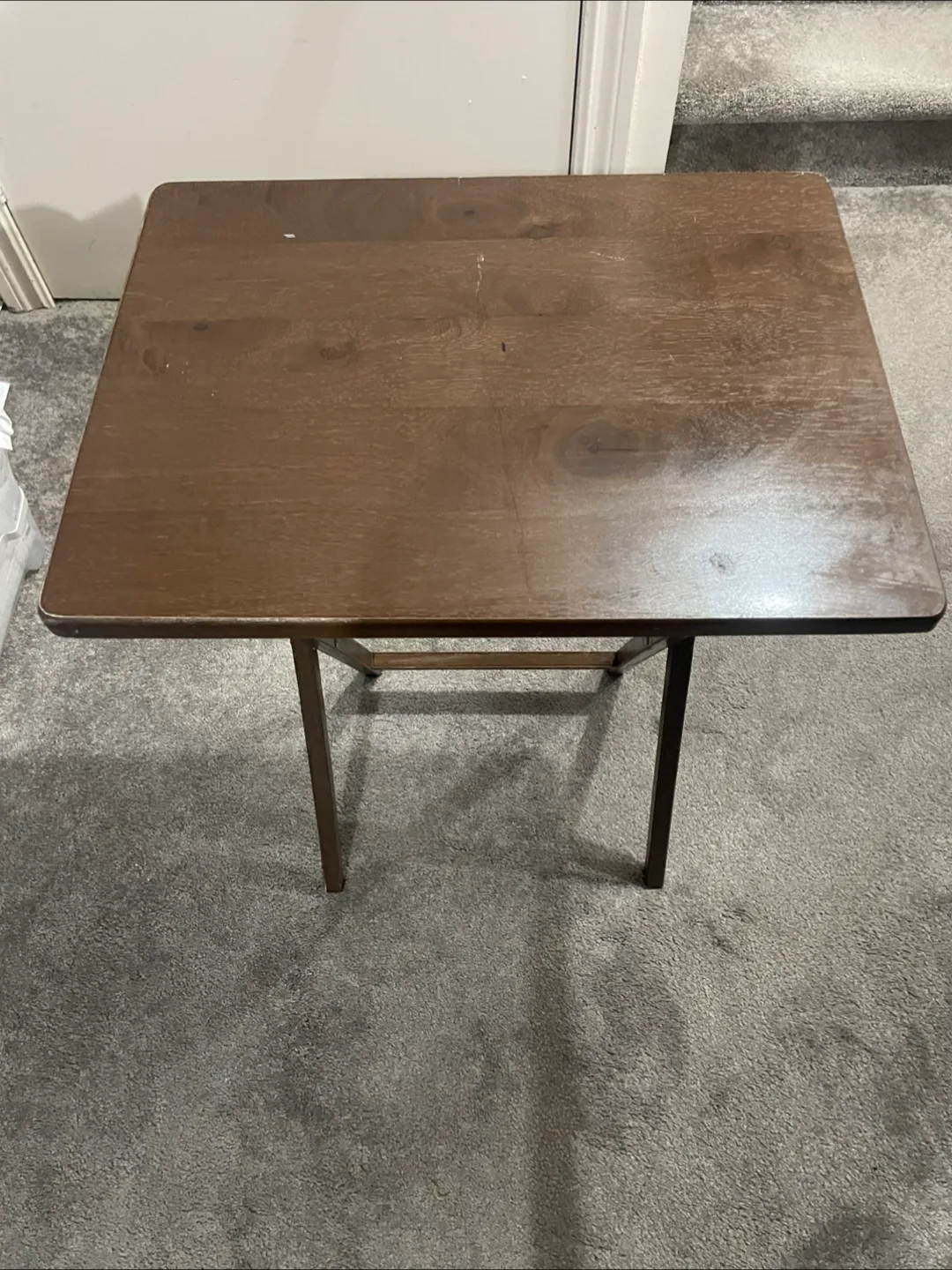 Folding Table - Brown, 20 inches thumbnail