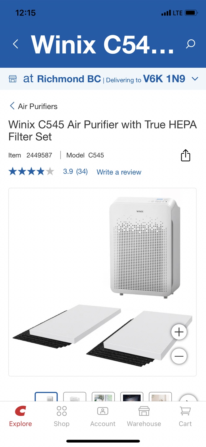 Winix C545 Air Purifier - photo 4
