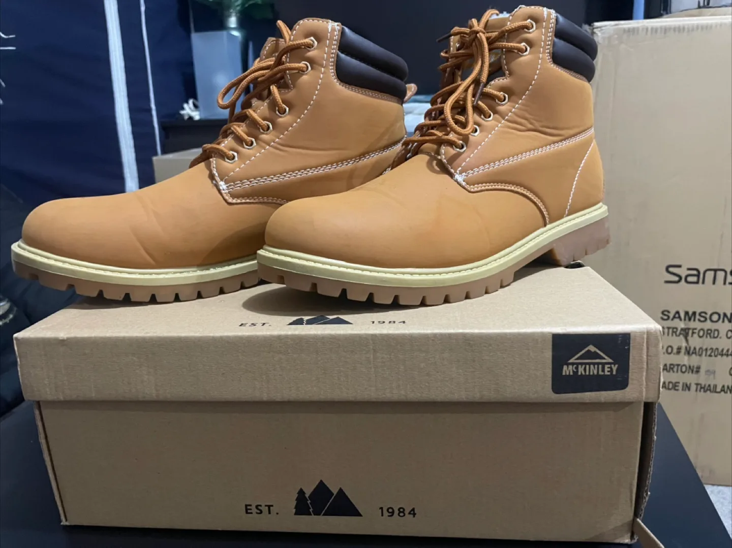 McKinley Tirano P II ICA Yellow Boots - Size 10 thumbnail