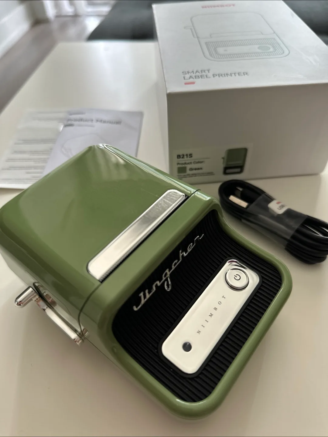NiiMbot B21S Smart Label Printer - Green 💚 thumbnail